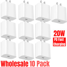 10Pack 20W USB-C To iPhone PD Fast Wall Charger Power Adapter For iPhone 12 11 8 picture