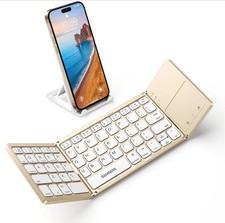 Samsers Foldable Bluetooth Keyboard with Touchpad Black picture
