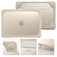 Shockproof Hard Shell Stand Case Cover for MacBook Neo 13