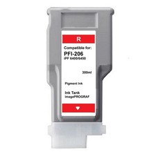 PFI206 Red Ink Tank Cartridge For Canon IPF 6400s 6400 6450 PFI206R picture