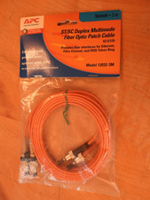 APC Orange  ST/SC Duplex Multimodal  Fiber Optic Cable  62.5/125 Model 12032-3M picture