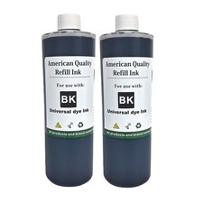 2x500ml Black Ink refill kit Bottles for HP Canon Brother Dell Epson Kodak-Dye picture