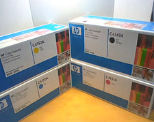 LaserJet 8500 / 8550 - Genuine HP  Toner Set - C4149A C4150A C4151A C4152A - NEW picture
