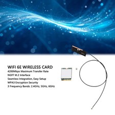 WiFi 6E Wireless Card 3 Band Network Adapter 4200Mbps 2.4GHz 5GHz 6GHz For picture