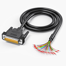 DB25 Male to Bare Wire with Cable Marker 3.3ft,D-SUB 25-Pin Connector RS232 Seri picture
