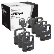 6PK Compatible Okidata 42377801 Black Ribbon Microline 400 420 491 421 421N 490N picture