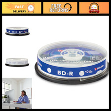 25GB BD-R Inkjet Printable Archival Discs, 10 Pack, 4X Speed, Durable Storage picture