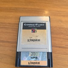 Vintage Kingston Compact Flash CF PC Card Adapter w/16MB picture