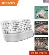 Comfortable Wave Keys Wireless Keyboard with Easy-Switch & Natural Typing Design picture