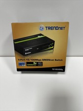 TRENDnet TE100 5-Port 10/100 Mbps GREENnet Switch External Switch TE100-S50g NEW picture