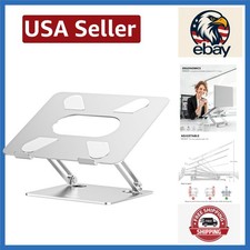 Stylish Adjustable Laptop Stand with Ventilation and Ergonomic Design, Up to 17