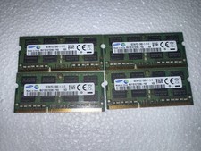 Lot of 4- 8GB Samsung 32GB (4x8GB) PC3L-12800S-11-13-F3 M471B1G73DB0-YK0 Laptop picture