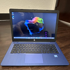 HP Stream 14in Blue Laptop Intel Celeron 4GB RAM 64GB SSD Windows 11 2021 picture