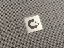 5 x Silver & Black CachyOS Linux Stickers For The Computer Case picture