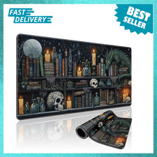 Mystical Gothic Library Large Gaming Mouse Pad Desk Mat 31.5x15.7 Ultra Smooth picture