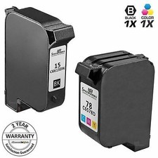 2pk Reman for HP 15 78 C6615DN C6578DN DeskJet 3820 920 940 PSC 750 950 310 picture