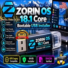 Zorin OS 18.1 Core Bootable USB Installer | UEFI/Legacy | 64-Bit | SHA256 picture
