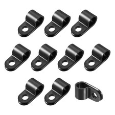 R-Type Cable Clamp Neat Management Clip 7.9mm/Black/20 Pcs picture