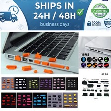OUYUANSU 16 Pcs Silicone Anti Dust Port Plugs for Laptop Notebook USB picture