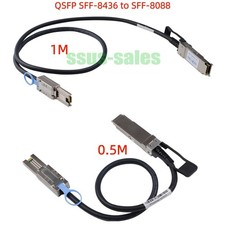 1M/0.5M SFF-8436 (QSFP) To SFF-8088 SAS Data Cable For  server Storage Array picture