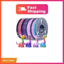 SUNLU Rainbow PLA Filament 1.75mm, 250g Spool Bundle, 3D Printer Filament | B... picture