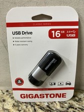 NEW Gigastone GS-Z16GCNBL-R USB 2.0 Drive (16GB) (Black) picture
