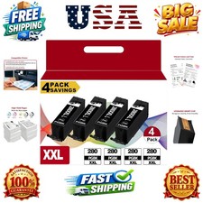 4 Pack PGI-280XXL Black Ink Cartridges Replacement for 280 XXL Ink, High Yiel... picture