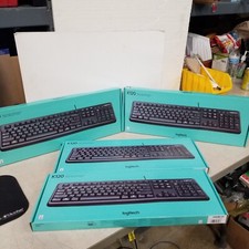 Lot Of 4 Logitech K120 Ergonomic Desktop USB Wired Keyboard SEALED picture