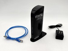 PLUGABLE UD-3900Z USB 3.0 DUAL HDMI DISPLAYLINK DOCKING STATION W POWER ADAPTER picture