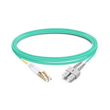 [2pcs] 5M LC UPC-SC UPC Duplex OM3 50/125 Fiber Cable Patch Cord LSZH 2.0mm LAN picture