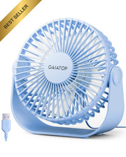 Gaiatop USB Desk Fan Quiet Small Portable Personal Tabletop 5.5 Inch Air Cooler picture