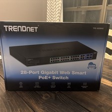 *BRAND NEW* TRENDnet TPE-5028WS 28-Port Gigabit Web Smart PoE+ Switch (370W) L2 picture