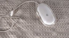 Vintage Original Apple Pro Optical Mouse Model M5769, White & Clear - USB Mac picture