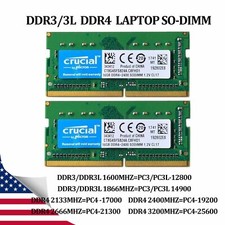 Crucial DDR3/DDR3L 16GB(2*8GB) 8GB 1600 1866 MHz Laptop SODIMM Memory RAM Lot R4 picture