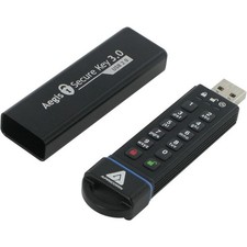 Apricorn Aegis Secure Key 3.0 16GB Encrypted USB 3.0 Flash Drive w/ Pin Access picture