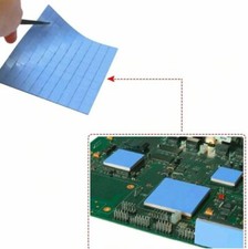100x GPU CPU Thermal Conductive Silicone Pad Heatsink Cooling Chip 10x10x2mm picture