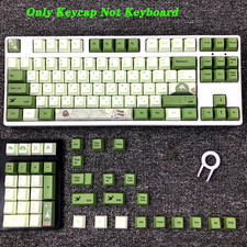 127 Keys Cherry Profile Matcha Green PBT Keycaps Mechanical Keyboard Dye-Subbed picture