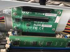 Used Supermicro 2U PCI-E expansion card RSC-S2-88 Version 1.0 w/ bracket cage picture