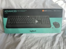 Logitech K540e Wireless Keyboard & Mouse Combo Black USB Receiver Plug & Play picture
