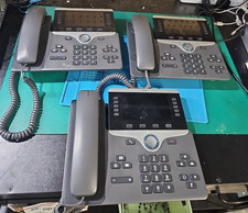 LOT 3 Cisco CP-8851 IP Phones CP-8851-K9 Cord & Handset FOR PARTS OR REPAIR picture