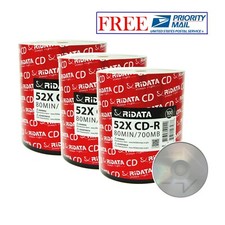 300 Pack Ridata CD-R 52X 700MB/80Min Branded Logo Blank Media Recordable Disc picture
