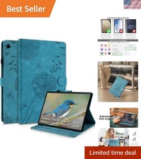 Elegant Dandelion Faux Leather Case for Galaxy Tab A11 Plus, Waterproof 11 Inch picture