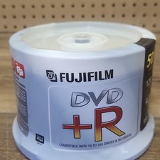 FUJIFILM DVD Plus R 4.7GB DVD+R Blank Media Disc Lot Spindle 50 Brand NEW Sealed picture