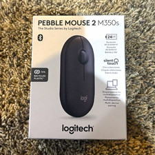 Logitech Pebble Mouse 2 M350s Bluetooth Silent Optical Mouse Scroll Wheel Black picture
