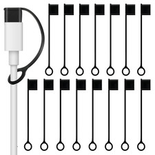 16 Pc USB Cap for USB C Cable USB Port Protective Cover Pluggy Cap picture