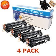 4 PK CRG 125 Black Laser Toner For Canon 125 imageCLASS MF3010 LBP6000 LBP6030w picture