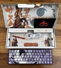 Higround HG68 Mechanical Wired USB QWERTY Keyboard Plug & Play Purple/White picture