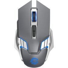 Bluetooth Gaming Mouse RGB Rechargeable USB Wireless Quiet Click 6 Button Grey picture