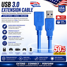 USB 3.0 A Male AM to USB 3.0 A Female AF USB3.0 Extension Cable 0.5m 1m 1.5m 3m  picture