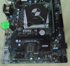 MSI H110M ECO-S01 DDR4 ATX Motherboard W/i3-6100T@3.2GHZ 8GB Memory picture